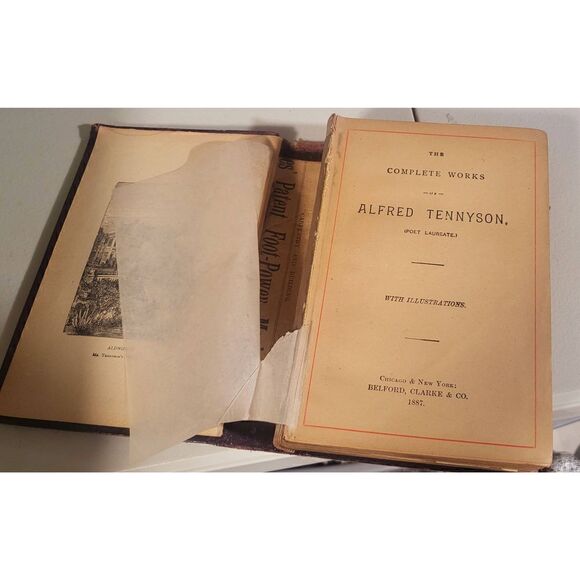 The Complete Works of Tennyson 1887 - Picture 2 of 8